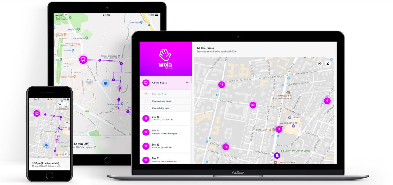 Wola Schools, la app española que permite monitorizar el trayecto de los autobuses escolares, se expande por el mundo