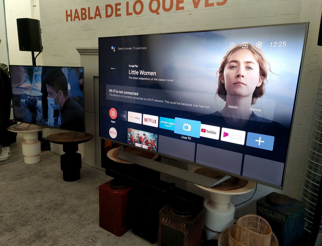 Xiaomi Mi TV Q1E de 55 y 75 pulgadas y abajo la barra de sonido Xiaomi Soundbar 3.1ch 