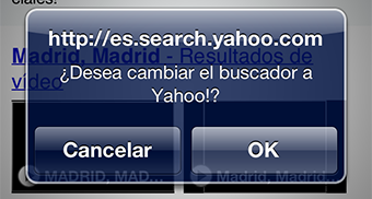 Yahoo! quiere ser el buscador predefinido de iOS
