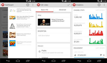 YouTube Creators Studio, la app para los youtubers