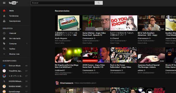 YouTube rediseña su web