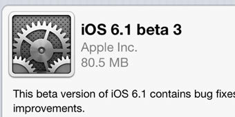 Apple lanza en fase beta una nueva actualización de iOS 6.1