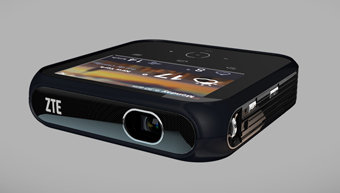 ZTE Projector Hotspot: router, cargador y proyector