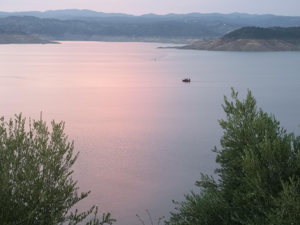 Atardecer en el Pantano de La Breña