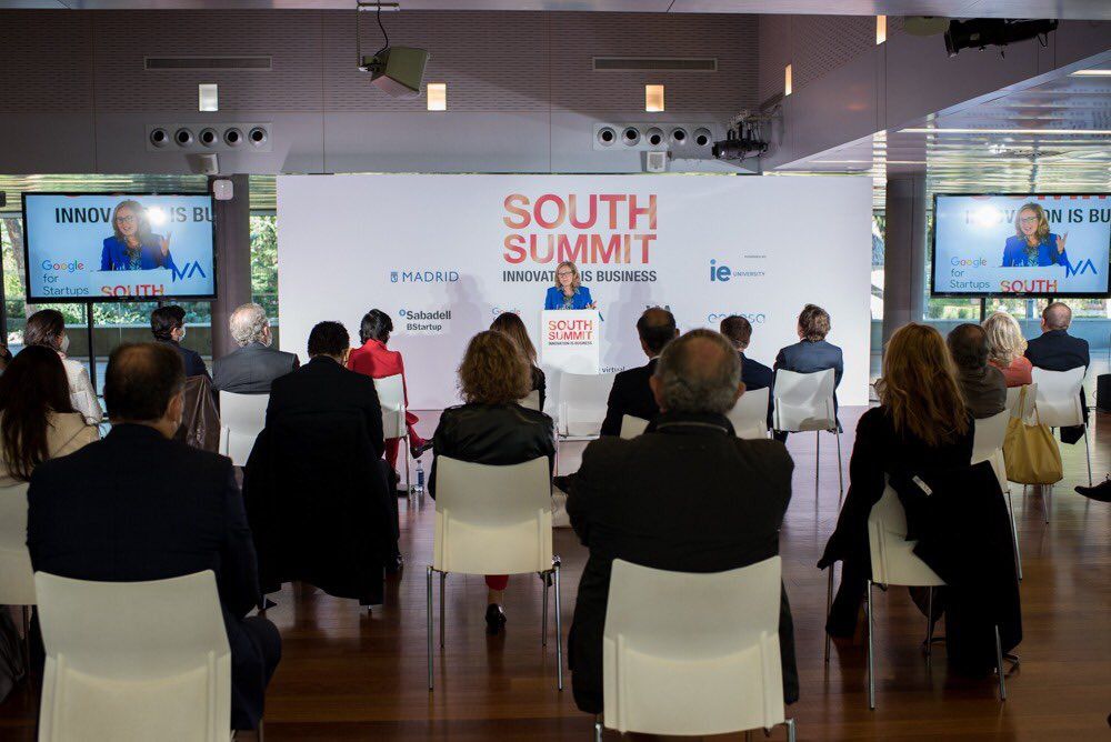 Nadia Calviño, vicepresidenta tercera del Gobierno y ministra de Asuntos Económicos y Transformación Digital de España, durante su intervención en el South Summit 2020