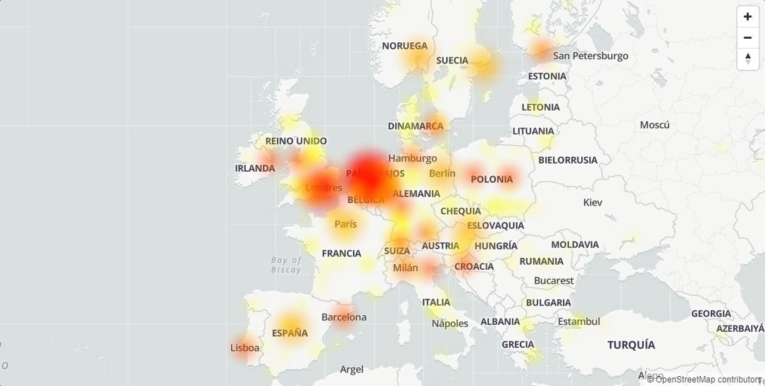 Fuente: Downdetector