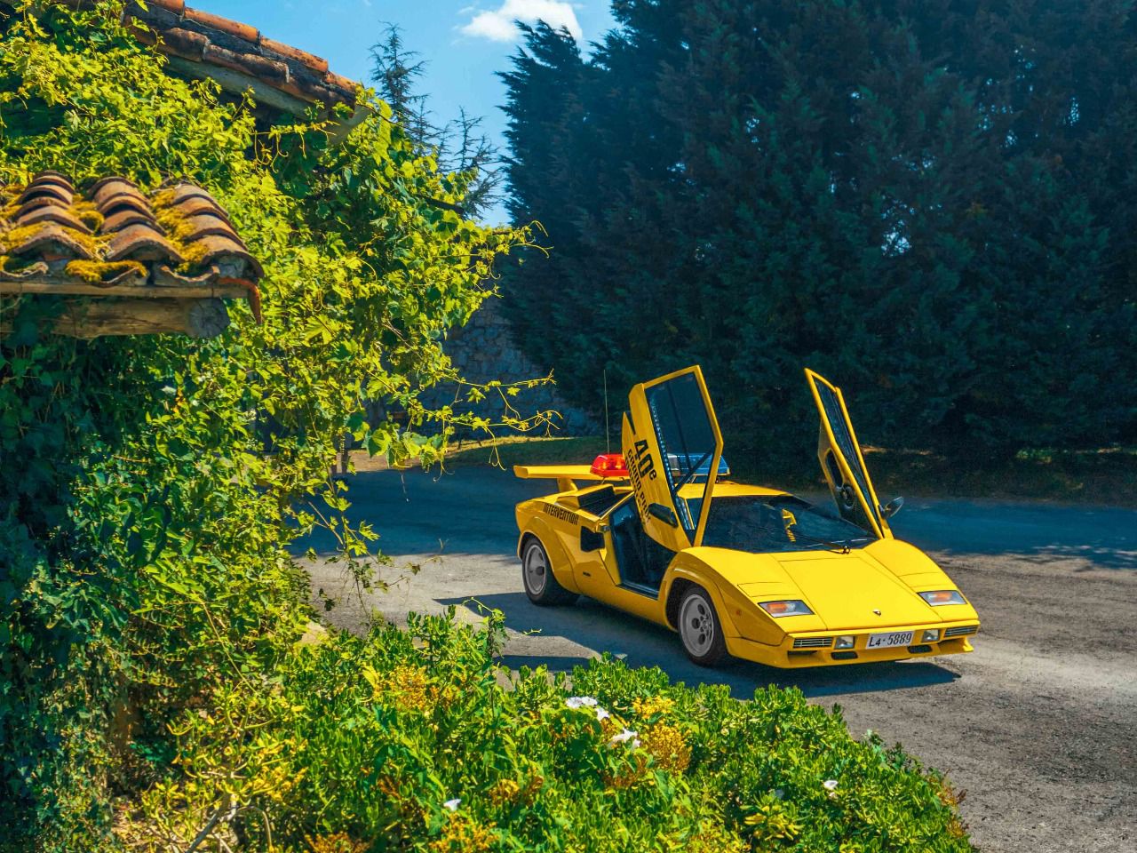 Lamborghini Countach LP5000S con la estética del Grand Prix en Torre Loizaga (Autor: Raúl Crespo)