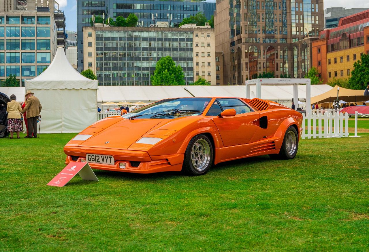 Lamborghini Countach 25 Aniversario en el London Concours (Autor: Álvaro Muro)