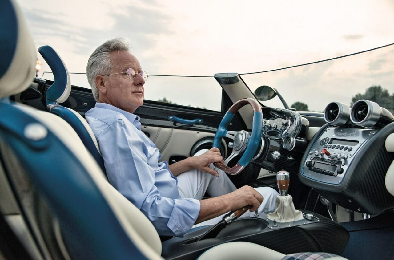 Horacio Pagani en el modelo Zonda HP Barchetta (Autor: Autostrada)