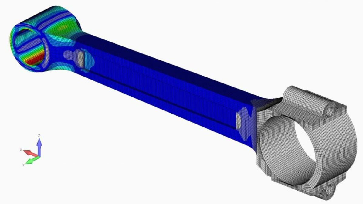 Análisis estructural de elementos finitos (Autor: Dassault Systems)