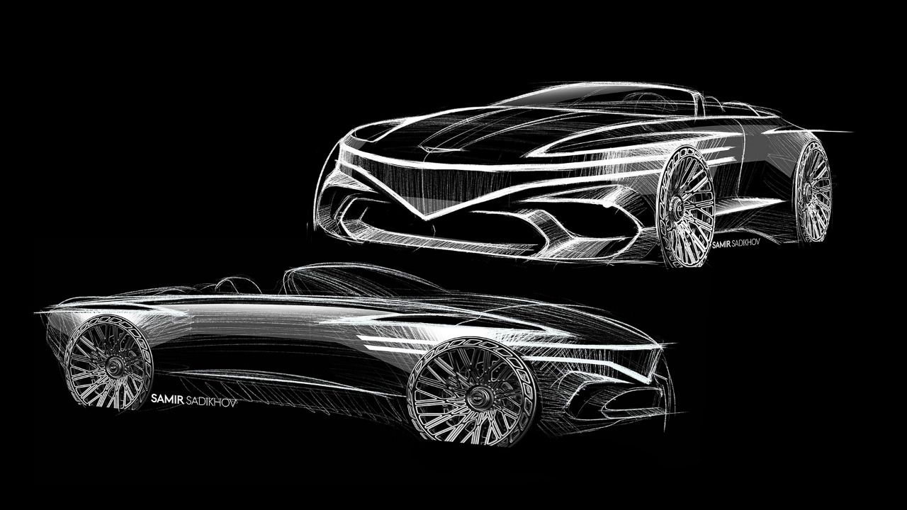 Boceto del Genesis X Convertible Concept