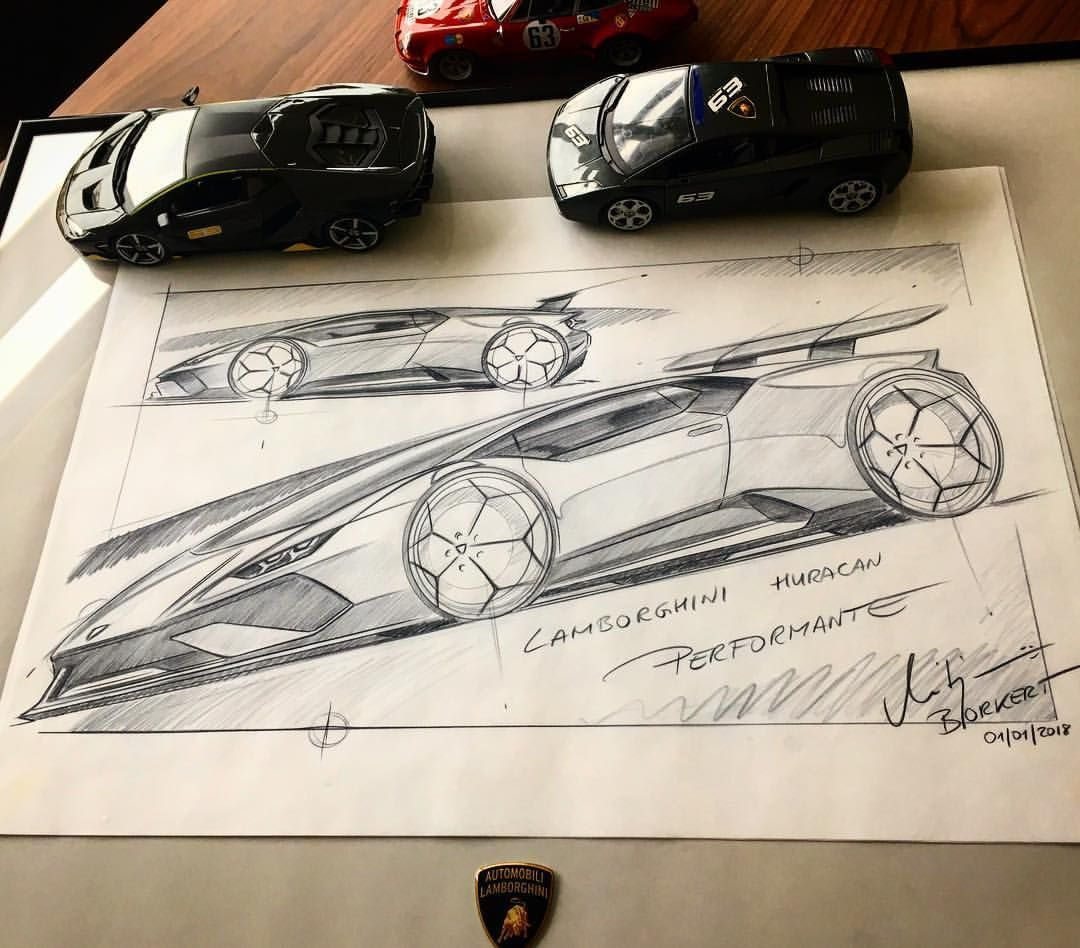 Sketch del modelo especial Huracán Performante (Autor: Lamborghini)