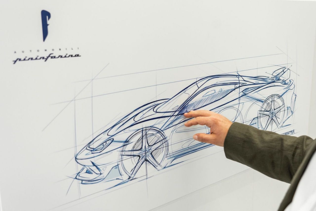 Boceto del Pininfarina Battista