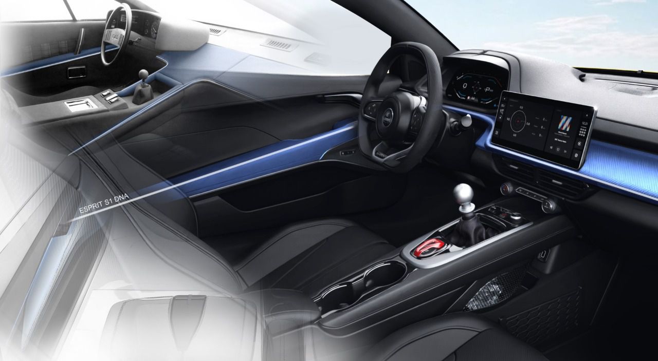 Interior inspirado en el modelo Esprit S1 (Autor: Lotus)