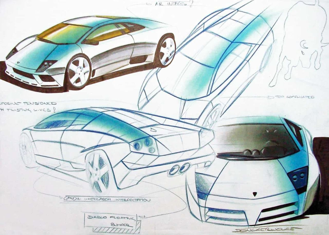 Sketch inicial del modelo Murciélago