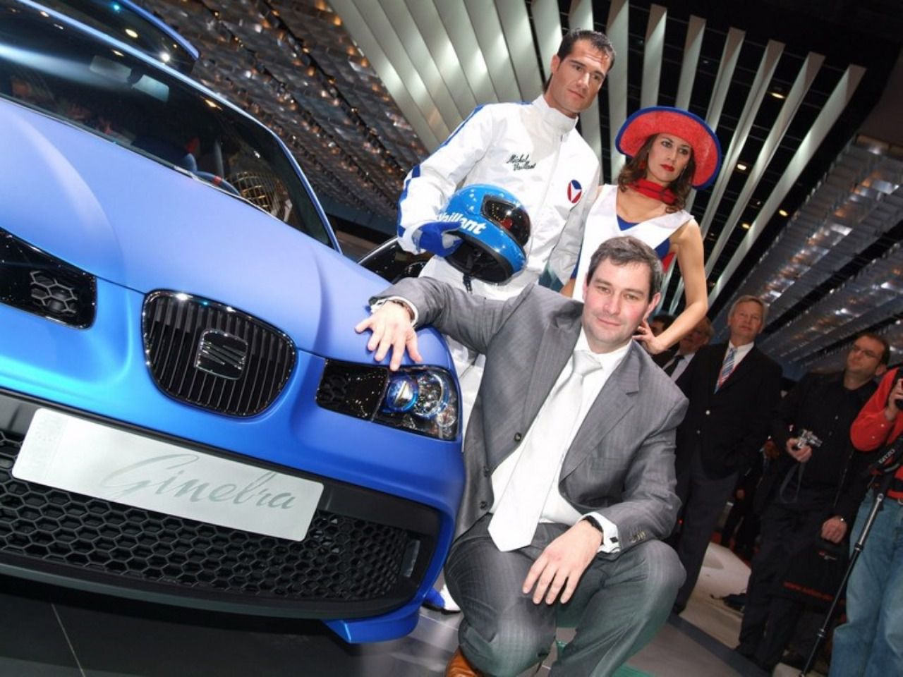 Presentación del Seat Ibiza Vaillante Concept en el Salón del Automóvil de Ginebra en 2006 