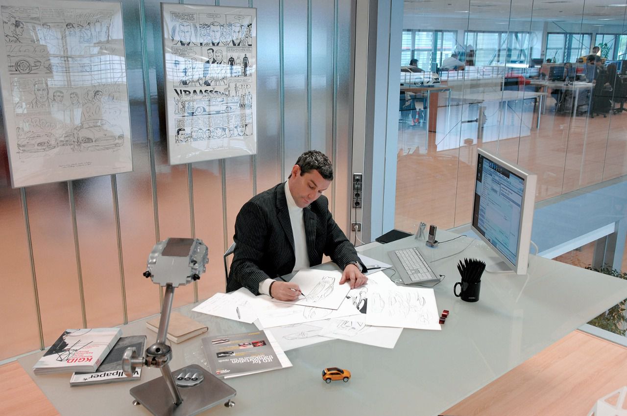 Despacho en el departamento de Diseño Avanzado del Grupo Volkswagen
