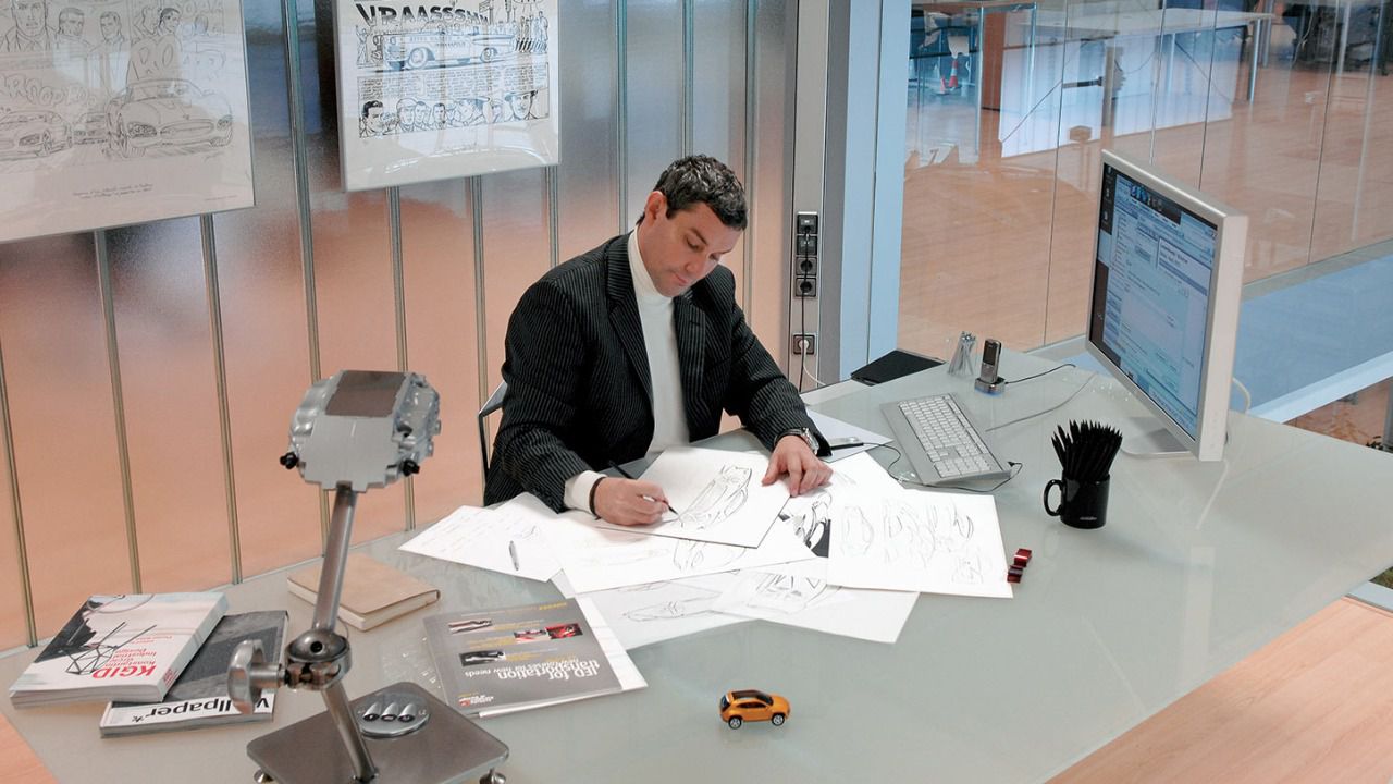 Despacho en el departamento de Diseño Avanzado del Grupo Volkswagen