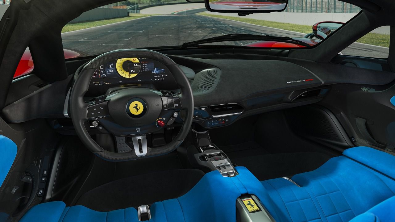 Interior del Ferrari Daytona SP3 (Autor: Alvaro Muro)