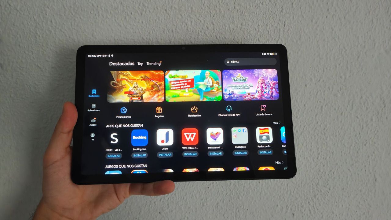 La AppGallery con sus ofertas en la MatePad SE 10.4 de Huawei