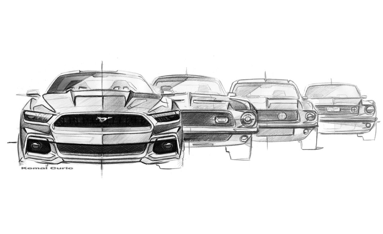 Inspiración en los modelos clásicos de las generaciones anteriores al Mustang actual