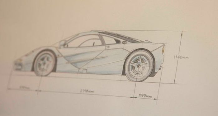 Plano del McLaren F1