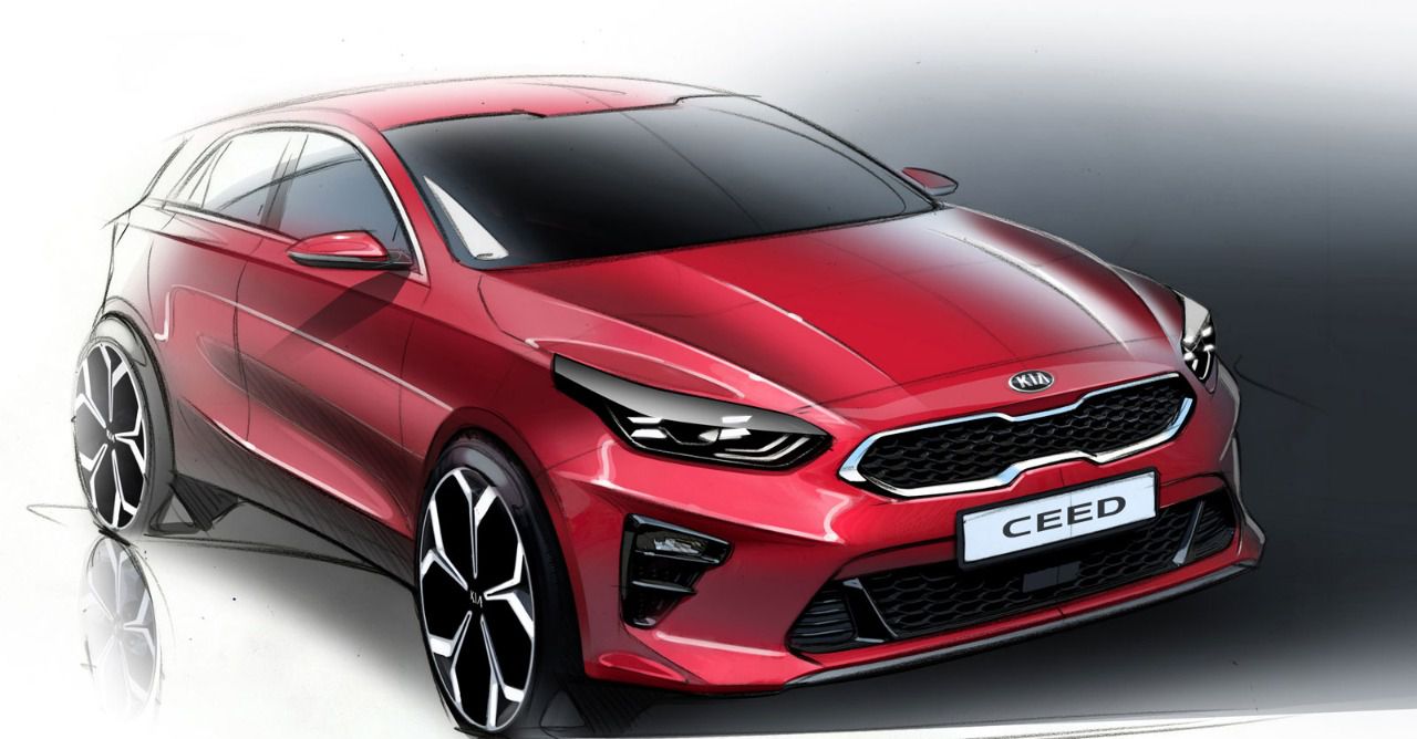 Render en 3D del prototipo del futuro modelo Kia Ceed