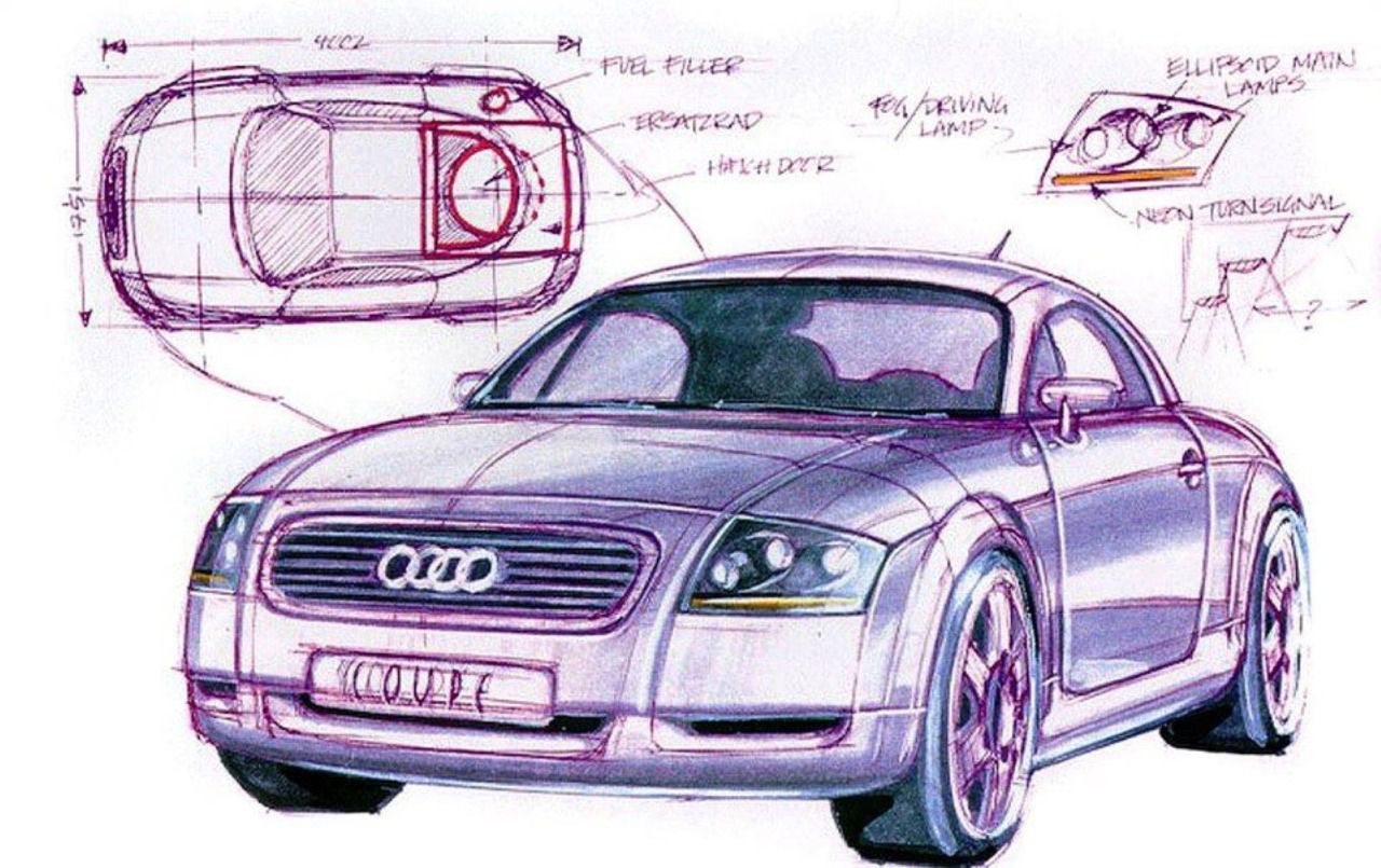 Sketch del nuevo modelo Audi TT