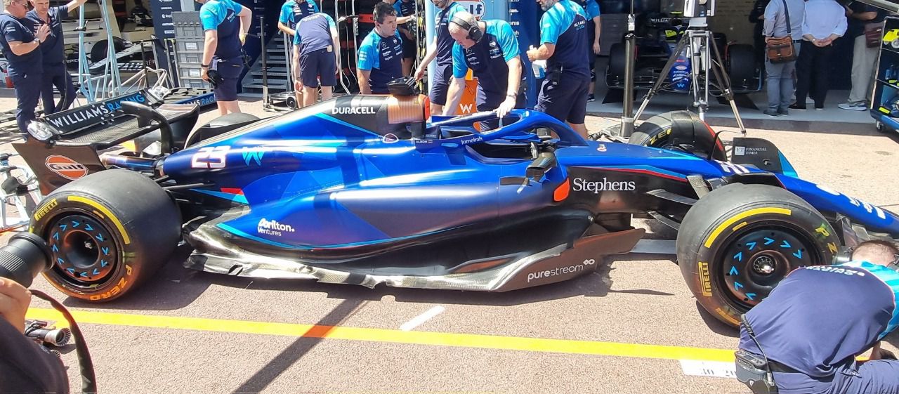 Alerón de alta carga montado en el FW45