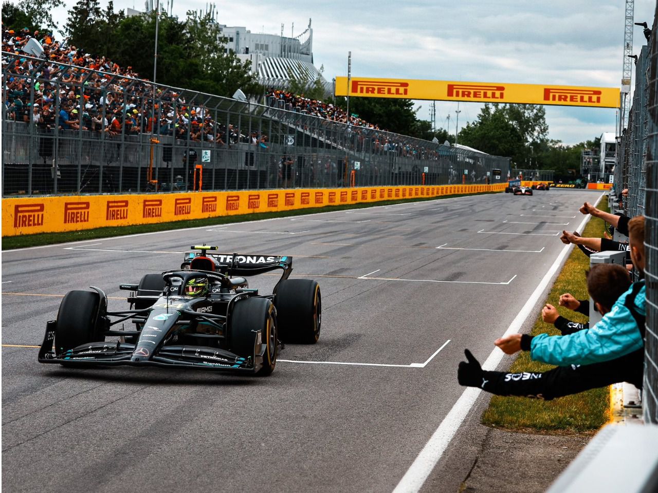 Lewis Hamilton durante el GP de Canadá 2023