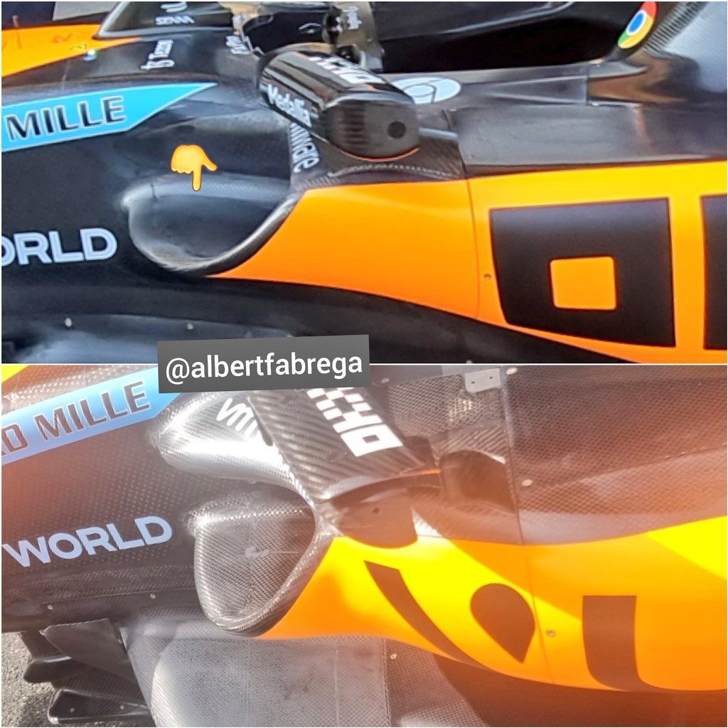 Nueva entrada de refrigeración en McLaren
