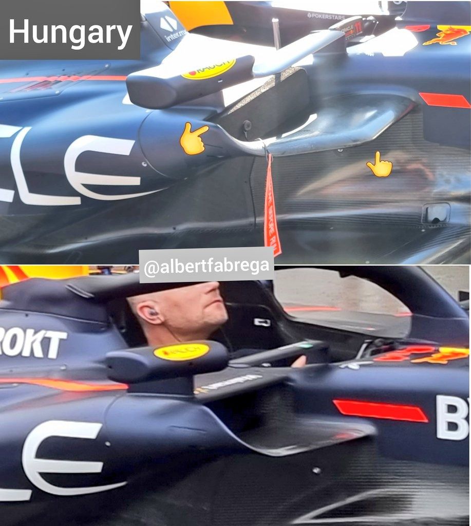 Nueva entrada de refrigeración en los pontones del Red Bull