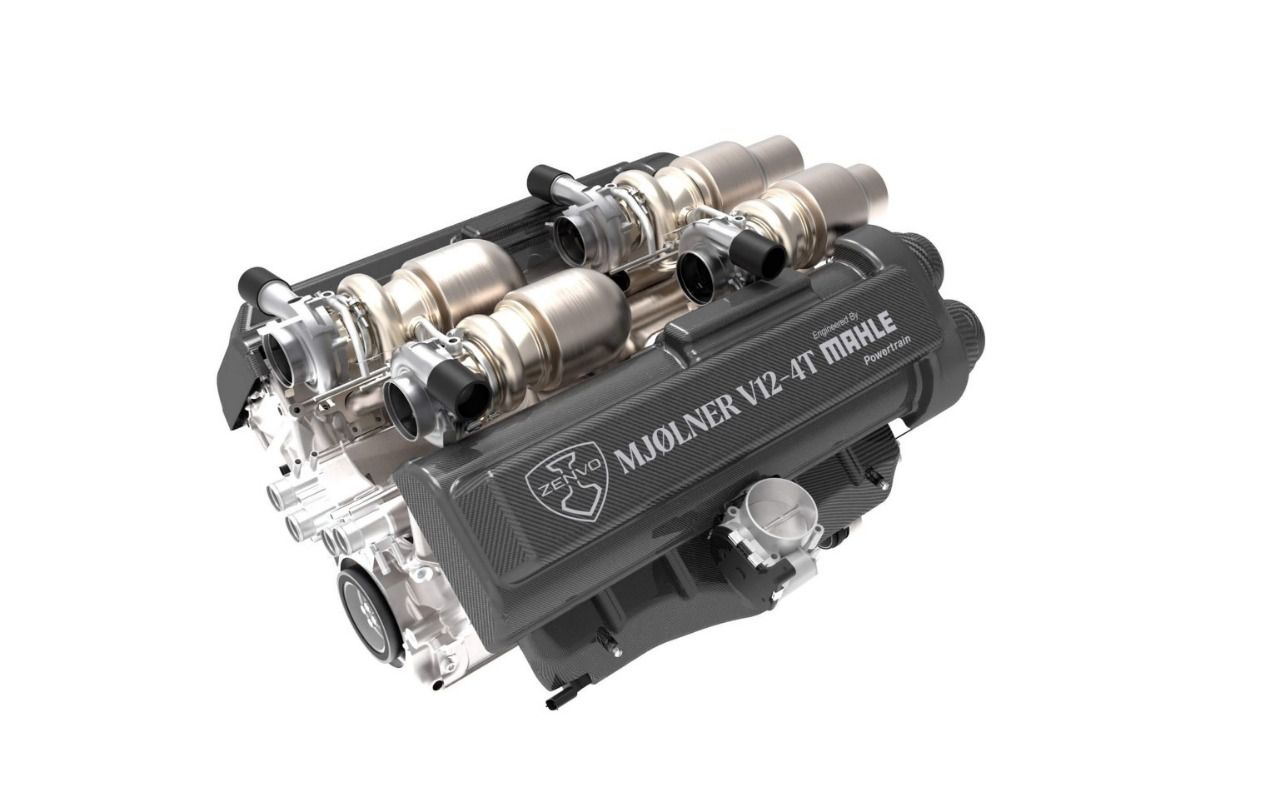 Motor V12 quad-turbo del Zenvo Aurora