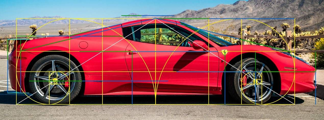 Golden ratio en Ferrari