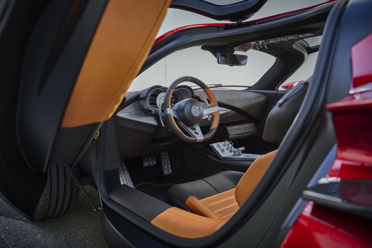 Interior del Alfa Romeo 33 Stradale