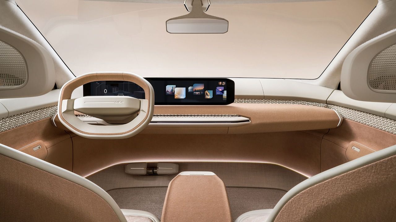 Interior del Kia EV4 Concept