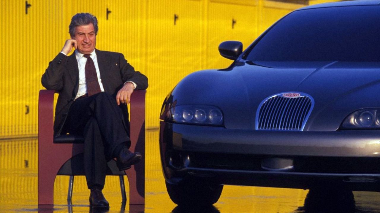 Prototipo Bugatti EB112 presentado por Giugiaro a la marca francesa en 1993