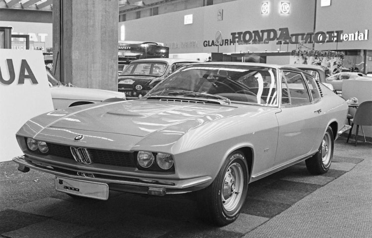 BMW-Glas 3000 V8 Fastback Frua presentado en el Salón del Automóvil de Frankfurt en 1967