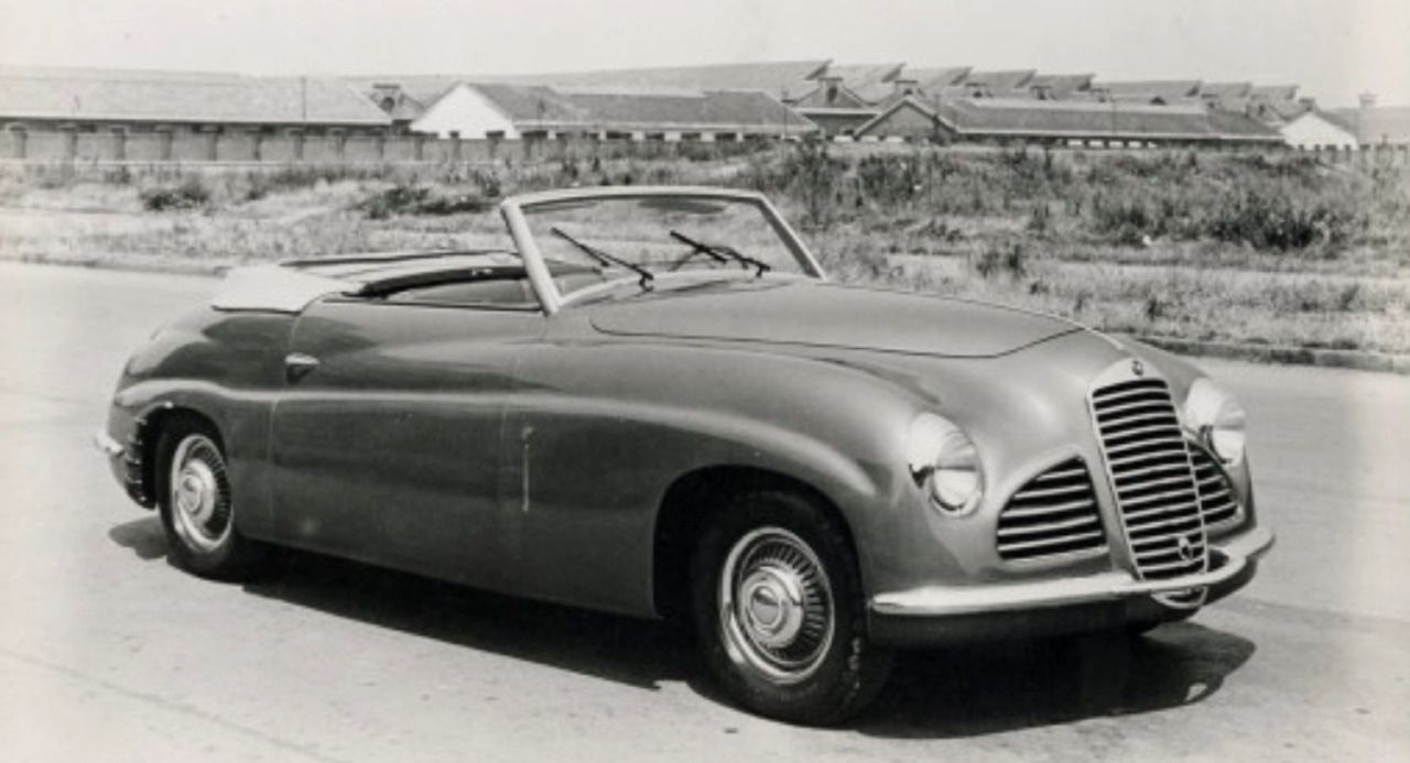 Mercedes-Benz 170V Spider diseñado por Frua en 1949