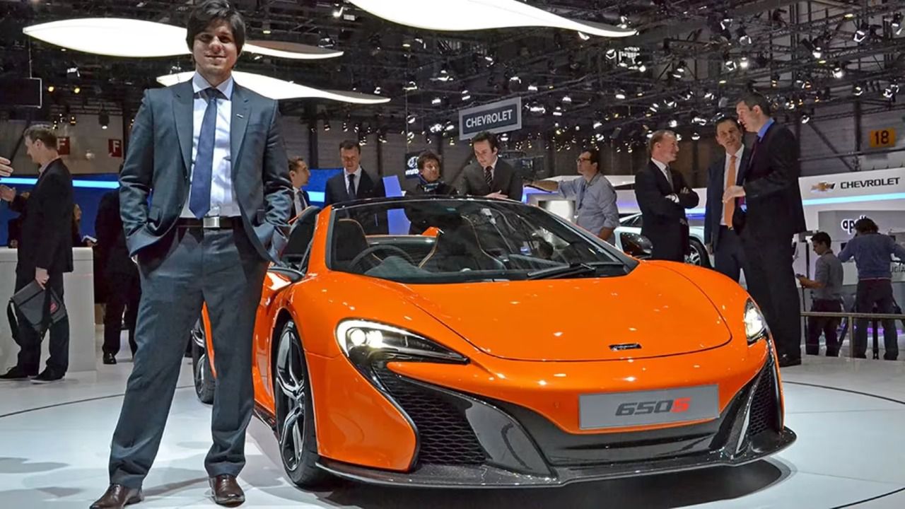 Presentación del modelo McLaren 650S en el Salón del Automóvil de Ginebra en 2014