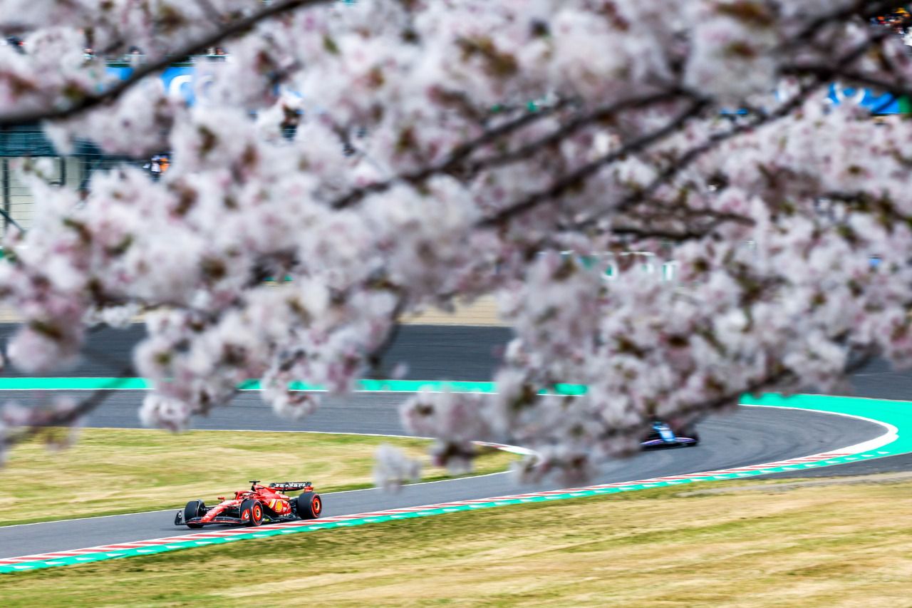 Carlos Sainz durante el GP de Japón
