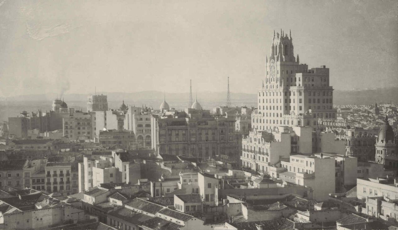 Edificio Telefónica en el año 1929