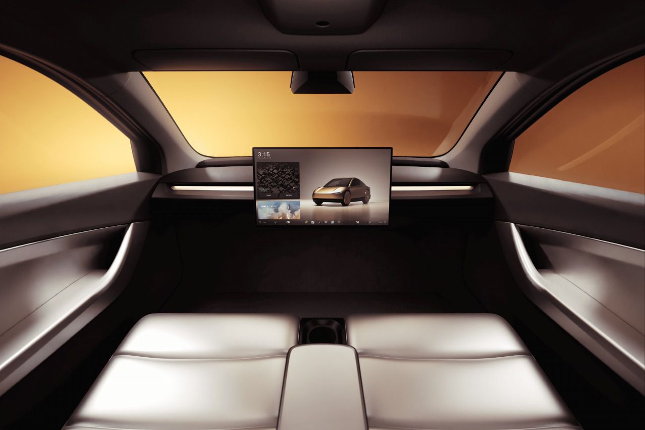 Interior del Tesla Robotaxi