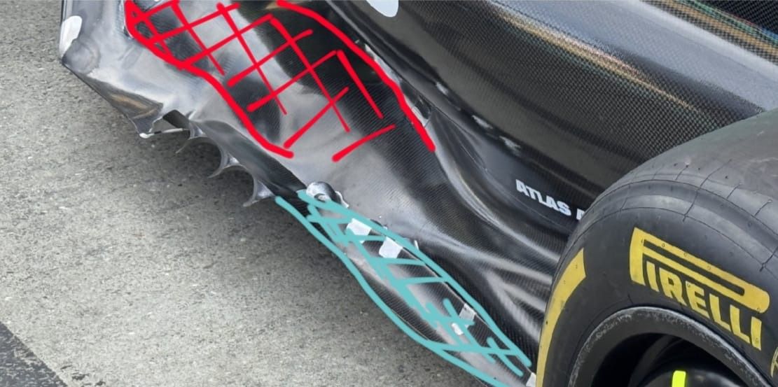 Cambios en el suelo del AMR25” (Fuente X: @albertfabrega)