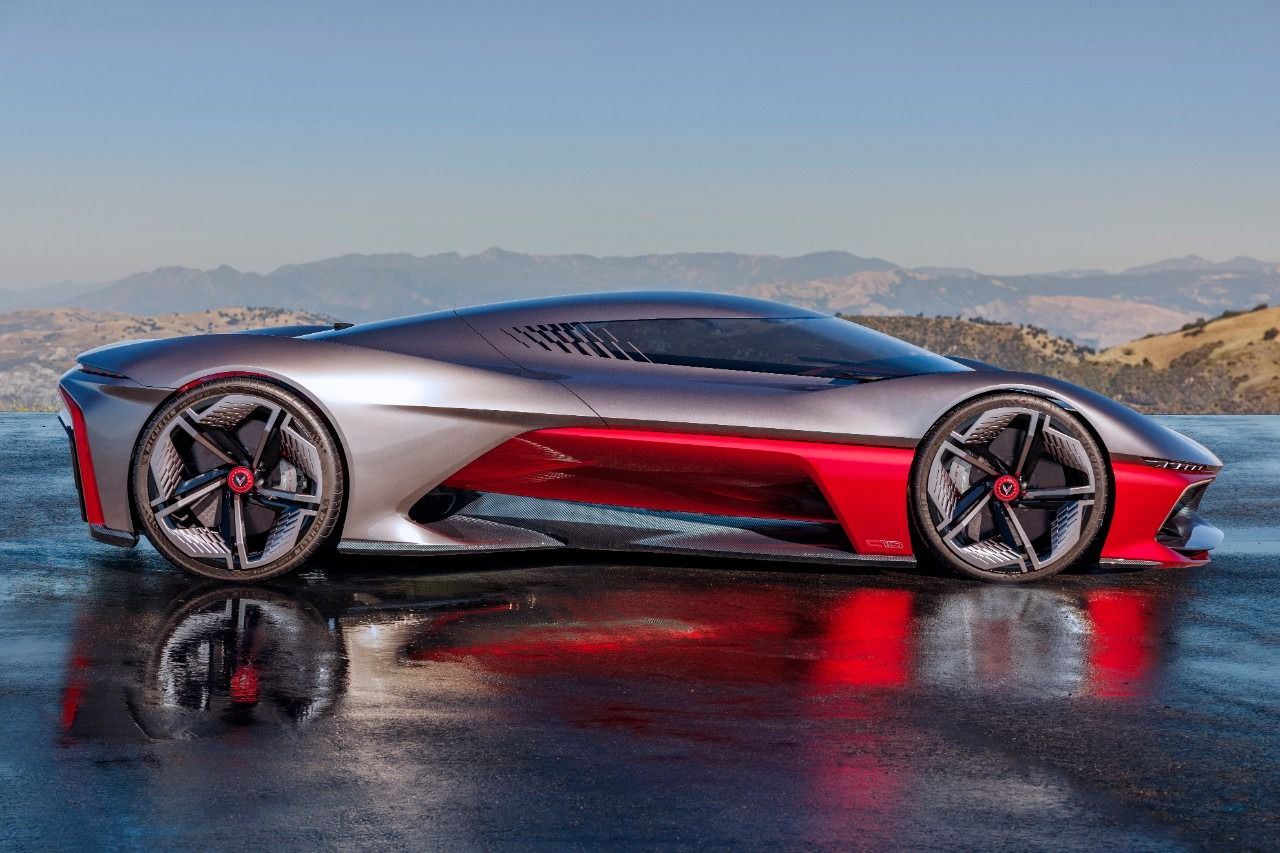 Con un habitáculo ahusado y una espectacular cabina, el California Corvette Concept de diseño avanzado combina las proporciones clásicas de un Corvette con elementos futuristas.