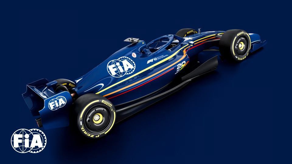 Diseño del F1 visto desde el lateral