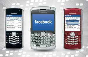Facebook y Spinbox en Blackberry