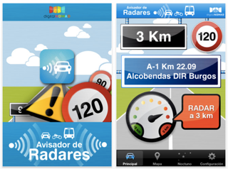 Avisador radares iphone