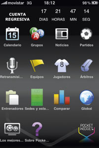 aplicacion para movil mundial de futbol surafrica, Pocket WCup, aplicacion para moviles Pocket WCup