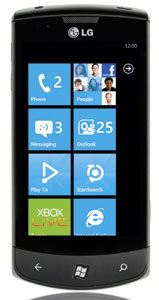 LG Optimus 7, Windows phone 7, WP7